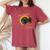 Cosmos Girl Total Solar Eclipse Watching April 8 2024 Women's Oversized Comfort T-Shirt Crimson