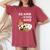 Cute Be Kind To Every Kind Animal Lover Vegetarian Women's Oversized Comfort T-Shirt Crimson