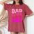 Dad Of The Birthday Girl Party Girls Daddy Birthday Party Women's Oversized Comfort T-Shirt Crimson