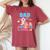 Dad And Mom Of The Birthday Girl Axolotl Family Party Decor Women's Oversized Comfort T-Shirt Crimson