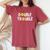 Double Pickleball Trouble Pickle Ball Matching Kid Women's Oversized Comfort T-Shirt Crimson