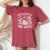 Easily Distracted By Cats And Books Cat Girls Women's Oversized Comfort T-Shirt Crimson