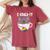 Ekoalaty Rainbow Tea Gay Pride Equality Lgbt Animal Women's Oversized Comfort T-Shirt Crimson