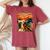 Expressionist Scream Chicken Lovers Artistic Chicken Women's Oversized Comfort T-Shirt Crimson