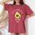 Our First Mother's Day 2024 Retro Vintage Avocado Women's Oversized Comfort T-Shirt Crimson