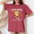 420 Retro Pizza Graphic Cute Chill Weed Women's Oversized Comfort T-Shirt Crimson