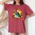 Dabbing Mexican Poncho Sombrero Cinco De Mayo Girl Boy Women's Oversized Comfort T-Shirt Crimson