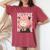 Emotion Smile Hi A Cute Girl For Family Holidays Women's Oversized Comfort T-Shirt Crimson