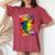 Gay Wolfs Rainbow Wolfs Skin Gay Pride Lgbt Women's Oversized Comfort T-Shirt Crimson