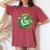 Green Goddess Earth Day Save Our Planet Girl Kid Women's Oversized Comfort T-Shirt Crimson