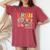Groovy Bruh We Out Counselors Last Day Of School Women's Oversized Comfort T-Shirt Crimson