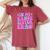 Groovy In My Dance Sister Era Women's Oversized Comfort T-Shirt Crimson