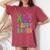 Happy Easter Day Bunnies Cute Bunny Girls Trendy 2024 Women's Oversized Comfort T-Shirt Crimson