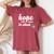 Hope Will Never Be Silent Rainbow Proud March Unity Quote Women's Oversized Comfort T-Shirt Crimson