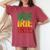 Irie Irie Irie Roots Reggae Jamaica Jamaican Slang Women's Oversized Comfort T-Shirt Crimson