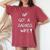 Ivf Got A Badass Wife Ivf Transfer Day Infertility Awareness Women's Oversized Comfort T-Shirt Crimson
