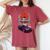 Jdm Skyline R33 Car Tuning Japan Shinto Shrine Drift Women's Oversized Comfort T-Shirt Crimson