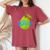 Liguria Retro Olive Italy Vintage Souvenir Women's Oversized Comfort T-Shirt Crimson