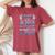 Little Bit Of Heaven In My Home Mom Dad Forever In My Heart Women's Oversized Comfort T-Shirt Crimson