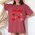 You Are Loved Worthy Enough Candy Heart Teacher Valentine Women's Oversized Comfort T-Shirt Crimson