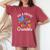 I M A Proud Autism Grandma Butterflies Autism Awareness Women's Oversized Comfort T-Shirt Crimson