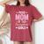 Mom Of 2 Girls Two Daughters Mother's Day Women's Oversized Comfort T-Shirt Crimson
