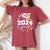 Mom Senior 2024 Proud Mom Of A Class Of 2024 Graduate Mothe Women's Oversized Comfort T-Shirt Crimson