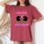 Nana Of The Birthday Girl Melanin Afro Unicorn Princess Women's Oversized Comfort T-Shirt Crimson