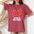 Nana Mouse Family Vacation Bow Women's Oversized Comfort T-Shirt Crimson