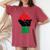 Pan African Unia Flag Fist Black History Black Liberation Women's Oversized Comfort T-Shirt Crimson