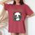 Panda 21St Birthday T Girls Birthday Outfit 21 Women's Oversized Comfort T-Shirt Crimson