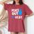 Peace Out 12Th Grade Graduation Last Day School Student Bday Women's Oversized Comfort T-Shirt Crimson