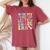 In My Peace Out 1St Grade Era Last Day Of School Teacher Kid Women's Oversized Comfort T-Shirt Crimson