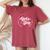 Pink Retro Girl's Trip Memories 2024 Besties Travel Together Women's Oversized Comfort T-Shirt Crimson