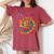 Praise The Lord Christian Faith Tie Dye Cute Christianity Women's Oversized Comfort T-Shirt Crimson