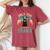 Only You Can Prevent Drama Vintage Llama Graphic Women's Oversized Comfort T-Shirt Crimson