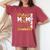 Proud Mom Of Two 2024 Graduates Twins Senior Class Of 2024 Women's Oversized Comfort T-Shirt Crimson