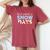Proud Supporter Of Snow Days Teacher Crew Women's Oversized Comfort T-Shirt Crimson
