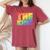 Rainbow Lgbtq Drag King Women's Oversized Comfort T-Shirt Crimson