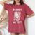 Regret Me Yet Sarcastic Let's Go Brandon Usa Flag Women's Oversized Comfort T-Shirt Crimson