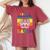 Retro Lgbt Rainbow Flag Hail Gay Satan Lgbt Goth Gay Pride Women's Oversized Comfort T-Shirt Crimson