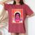 Retro Summer Jesus Revolution Vintage Christian Revival Women's Oversized Comfort T-Shirt Crimson