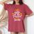 Sister Of The Birthday Twins Twin Celebrate Cute Women's Oversized Comfort T-Shirt Crimson