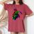 Skeleton On Skateboard Rainbow Skater Graffiti Skateboarding Women's Oversized Comfort T-Shirt Crimson