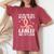 Slap Till Cancer Is Gone Breast Cancer Awareness Women's Oversized Comfort T-Shirt Crimson
