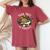 Snail Lover Cottagecore Forestcore Positive Quote Kid Women's Oversized Comfort T-Shirt Crimson