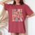 In My Social Worker Era Groovy School Social Worker Women's Oversized Comfort T-Shirt Crimson