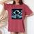 Total Solar Eclipse 2024 Girl Cat Eclipse Women's Oversized Comfort T-Shirt Crimson