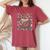 Vintage Butterfly And Moth Cute Graphic For Teacher Womens Women's Oversized Comfort T-Shirt Crimson