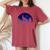 Wolf Howling Moon Love Wolves Cosmic Space Galaxy Girl Women's Oversized Comfort T-Shirt Crimson